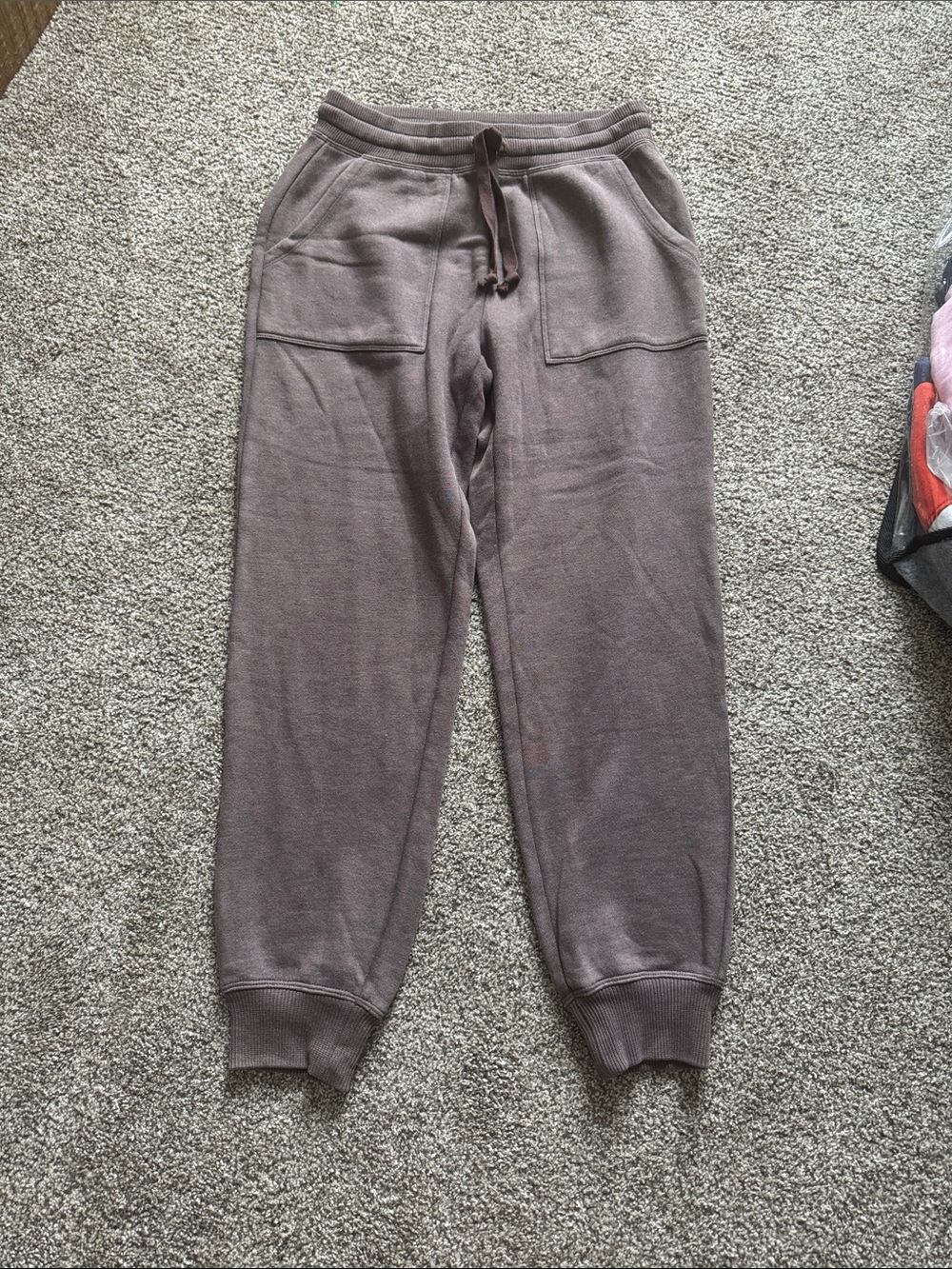 aerie Cozy Drawstring Jogger Pants - Mauve Brown